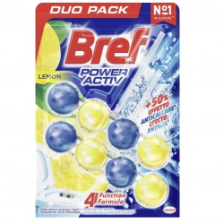 Bref WC POWER ACTIV LEMON Zawieszka do WC 2x50g